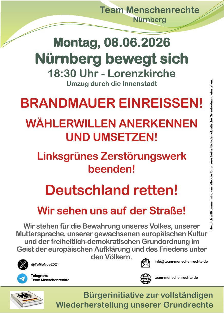 Montagsdemo Lorenzkirche