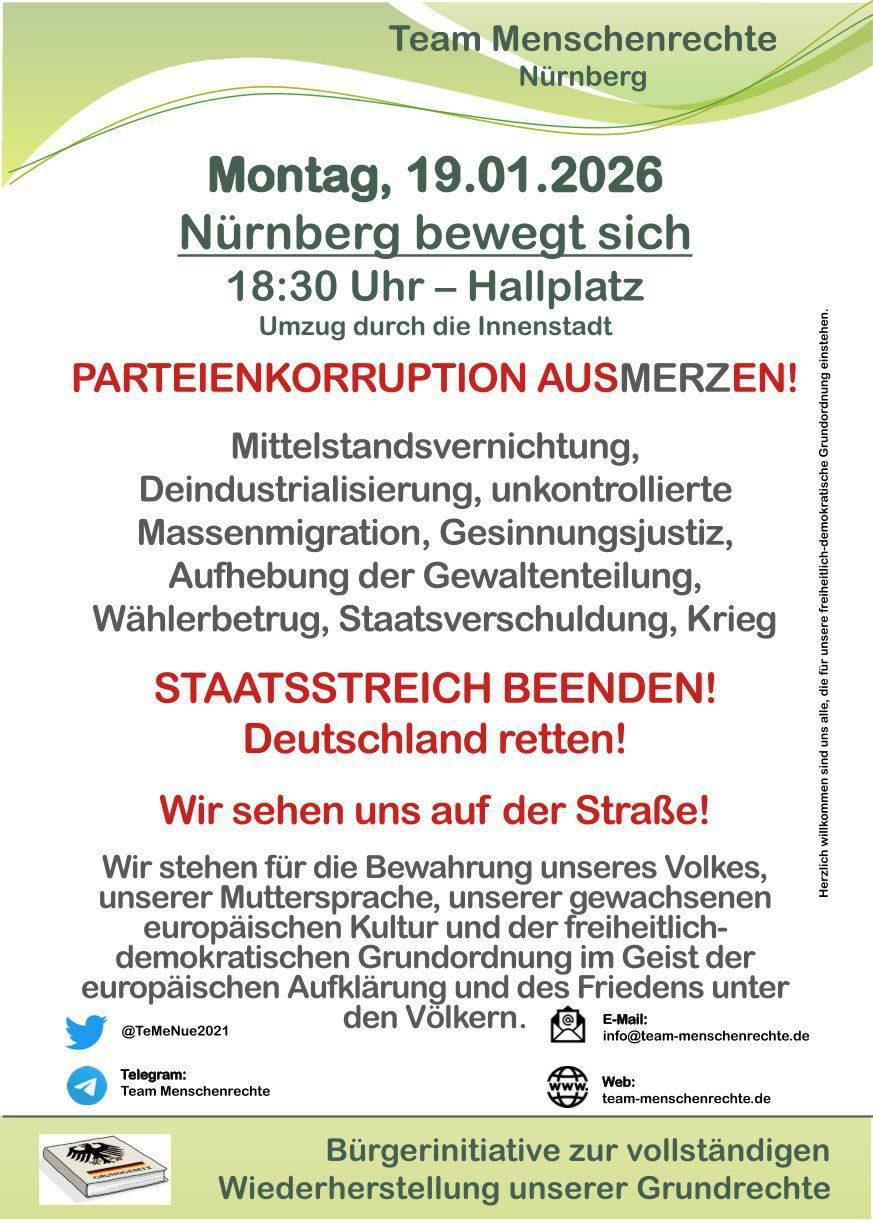 Einladung zur Montagsdemo