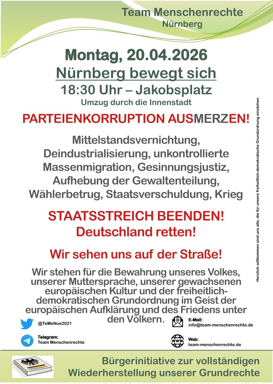 Montagsdemo Jakobsplatz